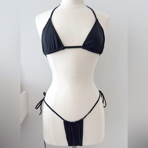 Skinny Dip by Melissa Black Micro Bikini Set - Size S/P